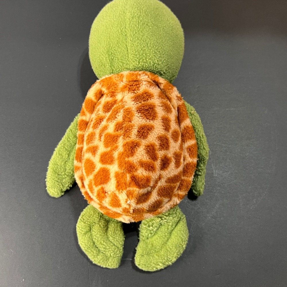 Small Turtle Plush Toy Kids Green Good Blue Big Eyes Spotted Shell - Picture 3 of 5